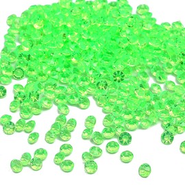 Pack of 2000 Acrylic Decorative Diamond Crystals 4 mm Glitter Confetti Table Decoration Sparkling Decorative Stones Crystals Confetti Diamonds for DIY Decoration Table Decoration Wedding Christening