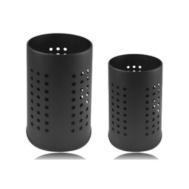 MAEXUS Kitchen Utensil Holder, 2 Containers for Kitchen Utensils Organiser, Stainless Steel Utensil Holder, Kitchen, Farmhouse Stylish Organiser for Worktop Storage