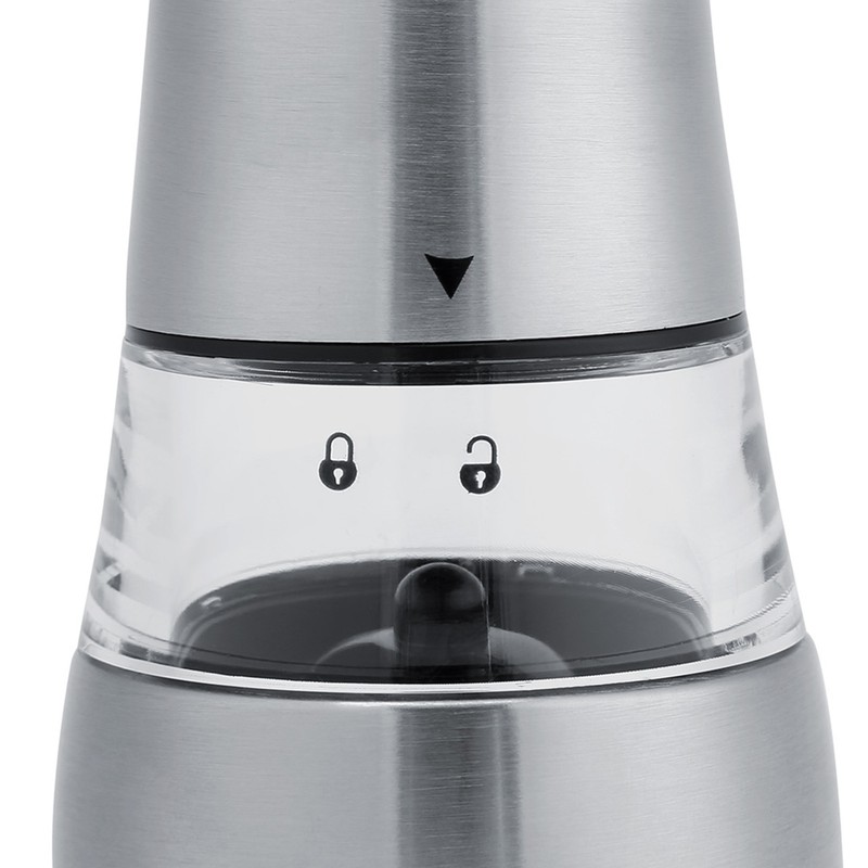 Stainless Steel & Acrylic Manual Salt & Pepper Mill Grinder