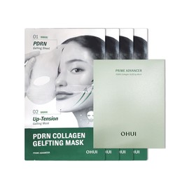 Ohui Prime Advancer PDRN Collagen Gelifting Mask 4-piece Special Mask Pack / 오휘 프라임 어드밴서 PDRN 콜라겐 겔프팅 마스크 4매 기획 마스크팩