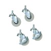 MUJI 61179780 Steel Unit Shelf Casters Gray Set of 4