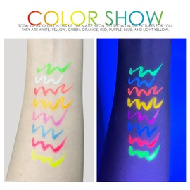 Multicolor Eyeliner Liquid Eyeliner Highlighter Pen Paint Face Paint Luminous Pen Color Totem Pen Waterproof, Sweatproof, Durable, Quick Dry