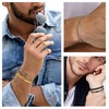 XSDSLS 3 Pcs Bracelet for Men Stainless Steel Bracelet Cuban