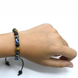 Evil Eye Bracelets Protection Bracelet Evil Eye Bracelets for Men Women Red String Bracelets Natural Bead Stone Bracelet Evil Eye Charm Bracelets Evil Eye Jewelry