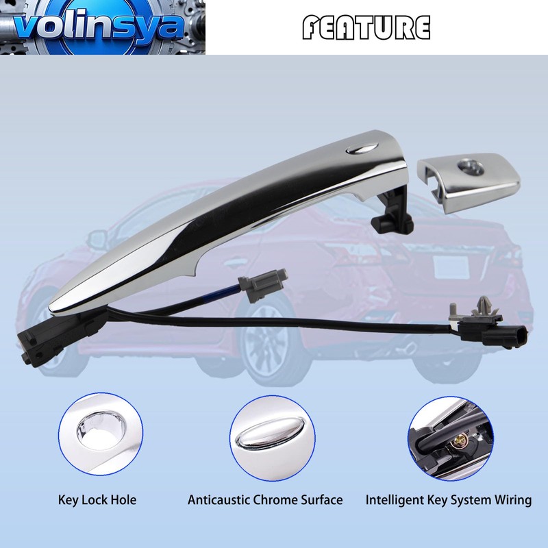 806451AA0A Exterior Chrome Door Handle Front Left & Right Side