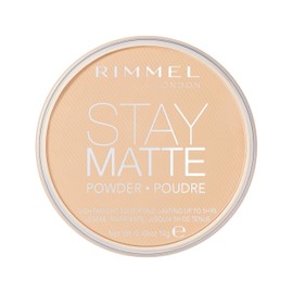 Rimmel London Stay Matte - 011 Creamy Natural - Pressed Powder, Lightweight, High Coverage, Shine Control, 0.49oz