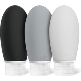 Botellas de Viaje 100 ml Avion, Opret 3 Piezas de Contenedores de Viaje de Silicona, Aprobados por La TSA y A Prueba de Fugas, Accesorios de Viaje para Líquidos, Recargables para Gel y Champú