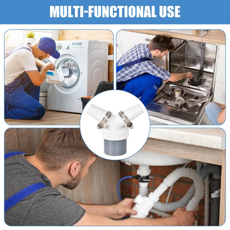 Washing Machine Drain Double Connection Y Adapter - Y Adapter