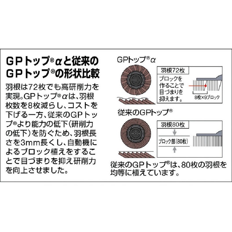 TRUSCO GP100ALZ-120 GP Top α Screw-in Zirconia, Φ3.9 inches (100