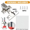 BESTEEL 24 Pack 1/2 inch Overlay Soft Close Cabinet Door