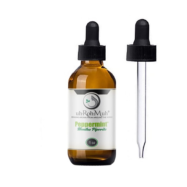 Rectified Peppermint Essential Oil || Pure & Unadulterated || Therapeutic Quality || India - (1oz w/Pipette)