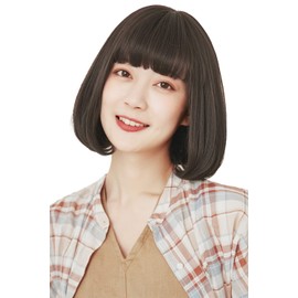 Bright Lara hf1447-TRB Medical Wig, Medical Wig, Full Wig, Short Bob, Hand Planted, Natural, Short Bob