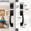TMC Matte Black Handleset wit Door Lever Knob Handle Single