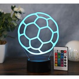 Optechvisual Handball LED Lamp Lamp - LED Night Light and Table Lamp as Handball Decoration, Gift Idea for Handballers and Sports Fans as Decoration for Home