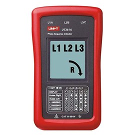 UNI-T UT261A Phase Sequence Tester Paint Phase Meter Motor Rotation Indicator AC 40 700V 90 600V (UT261A)