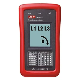 UNI-T UT261A Phase Sequence Tester Paint Phase Meter Motor Rotation Indicator AC 40 700V 90 600V (UT261A)
