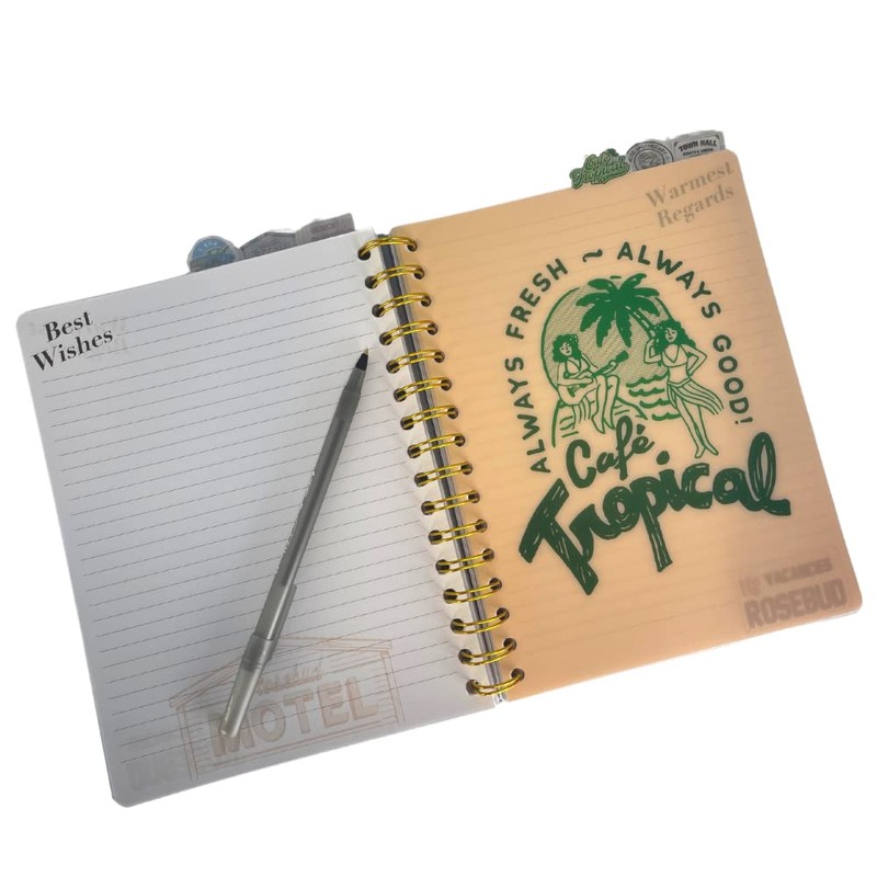 Schitt’s Creek Tab Journal Notebook - Rose Apothecary, Spiral Bound,