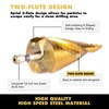 4 Pcs HSS Step Drill Bit Set, Titanium Coated High-Speed