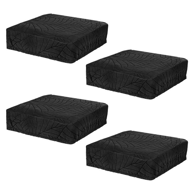 M METERXITY 4-Pack Waterproof Dining Chair Covers, Stretch Jacquard Dining
