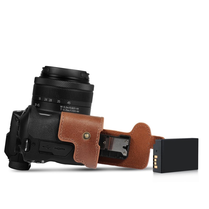 MegaGear Ever Ready Genuine Leather Half Camera Case Compatible with