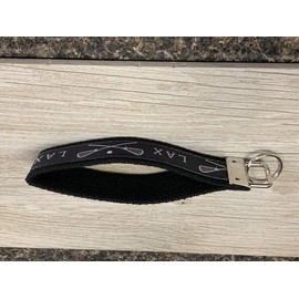 Llavero Lacrosse - Llavero unisex de lacrosse negro para jugadores de lacrosse, 15 cm (6"), Zinc
