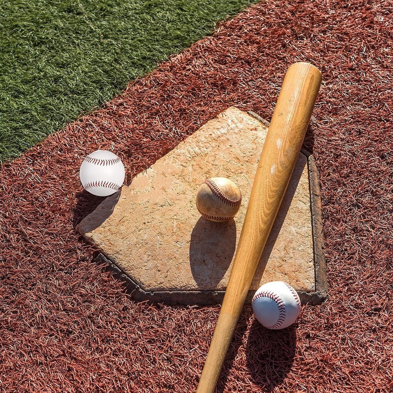 OMYOPY 2 Pack Blank Baseballs Solid Cork Core, 9 Inch