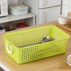Buyitt Colorful Plastic Storage Baskets with Handle, Small Desktop Storage