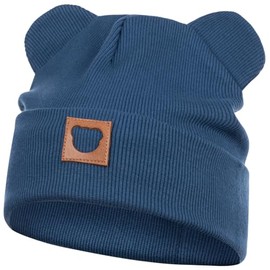 Smarilla Hat Transition Hat Boys Girls Autumn Hat Spring Hat Beanie Ears Ribbed, indigo