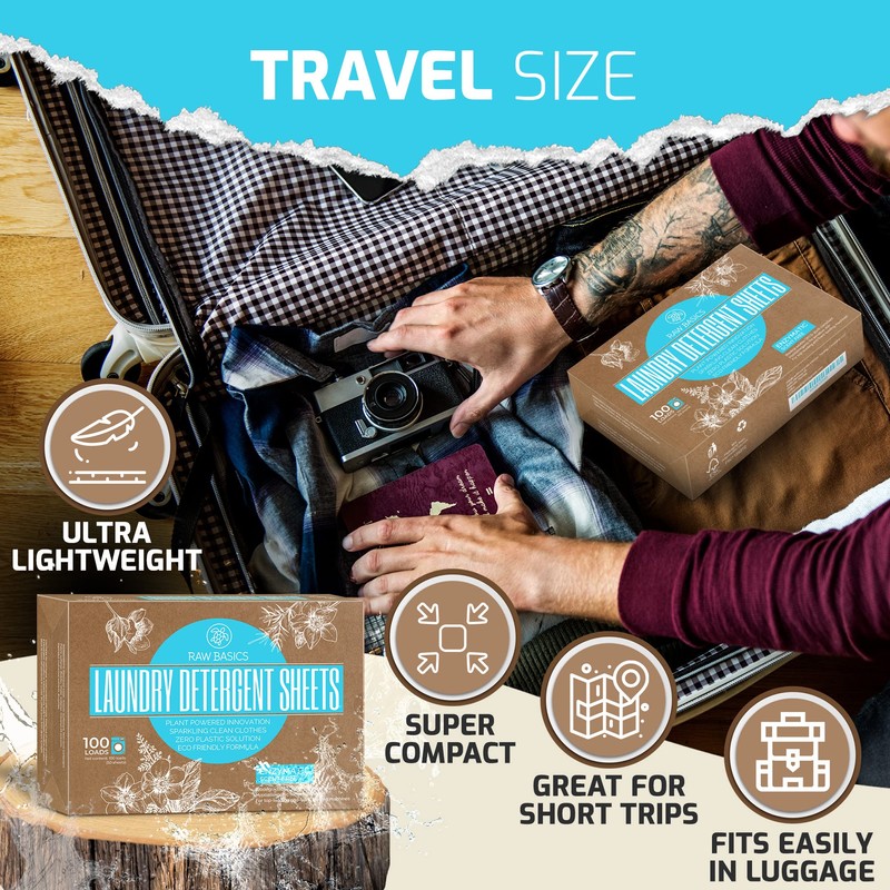 Laundry Detergent Sheets Unscented - Zero Waste, Plastic and Scent