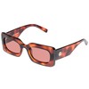 Le Specs Oh Damn! Sunglasses - Toffee Tort, Rectangle, Unisex,