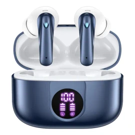Audífonos inalámbricos bluetooth Occiam P91 In Ears Color Azul - Doble Micrófono Cancelación Ruido, 60H Total Playtime, 13mm Drivers HIFI, ANC 30dB, 45ms Latencia Baja, Carga Rápida 10min