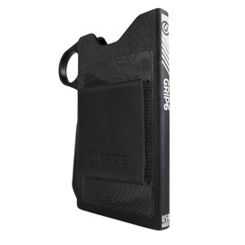 GRIP6 Wallet for Men and Women: Sleek, Durable, Slim Minimalistic Wallet with RFID-Blocking Technology, Made in the USA, Aluminum Body, Leather Jacket Option for Cards and Cash