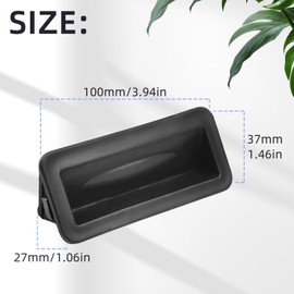 Car Tailgate Boot Switch, 6M5119B514AD Tailgate Boot Opener Switch Car Boot Switches, Black Rear Trunk Lid Release Switch Fit for Fiesta