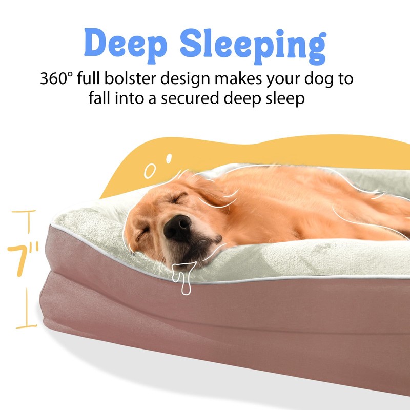 Orthopedic Foam Large Dog Bed XLarge Dog Beds with Removable