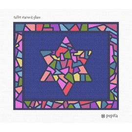 Pepita Needlepoint Canvas: Tallit Stained Glass, 12" x 10"