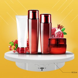 Soporte de Exhibición Giratorio Motorizado, Fotografía con Plataforma Giratoria de Rotación de 360 ​​grados con Control Remoto, Material ABS de Escaparate para Modelos 3D