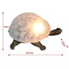 Middle-England 20.3cm Turtle/Tortoise Design Mottled White Stained Glass Tiffany Look