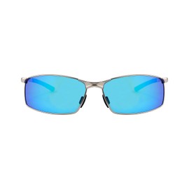 FEISEDY B1029 Men's Polarized Sunglasses, UV400 Protection, Ultra Lightweight for Driving/Biking/Fishing, blue