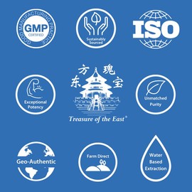 Treasure of the East, Eight Treasures - Ba Zhen Tang (5:1 Concentrated Herbal Extract Formula, 100 Capsules)