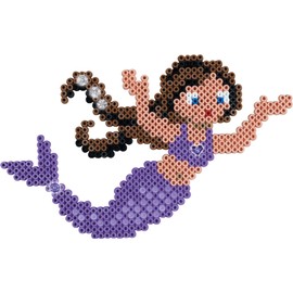 Hama Mermaids 3150 Mermaids Gift Box, Iron-on Beads, Midi, approx. 4000 pieces including pin plates and accessories, colourful, one size