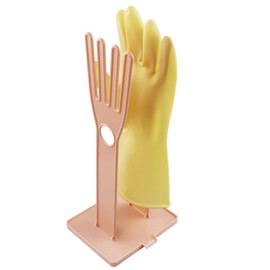 Bntyok Kitchen Gloves Holder Mitten Dryer Reusable Plastic Washing Rack Sink Holder Stand Pink