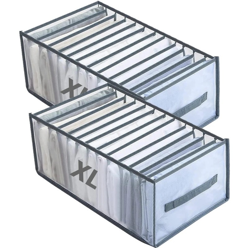 Closiq Drawer Organizer Underwear – Foldable Breathable Compartment Bins, Closet