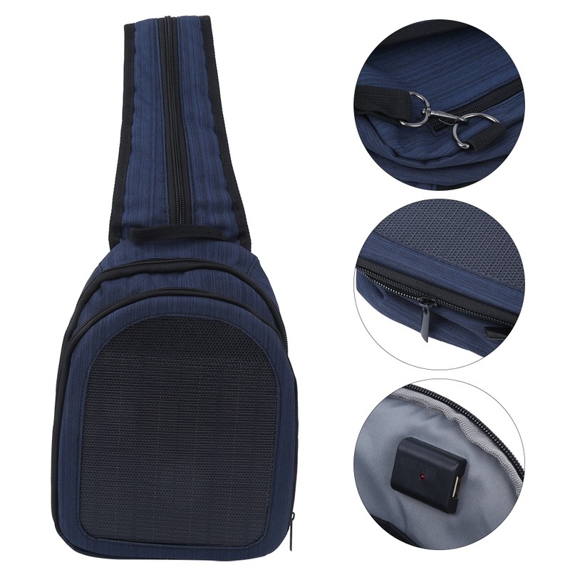 10W 5V Portable Lightweight Emergency Backpack with Solar Panel Charging