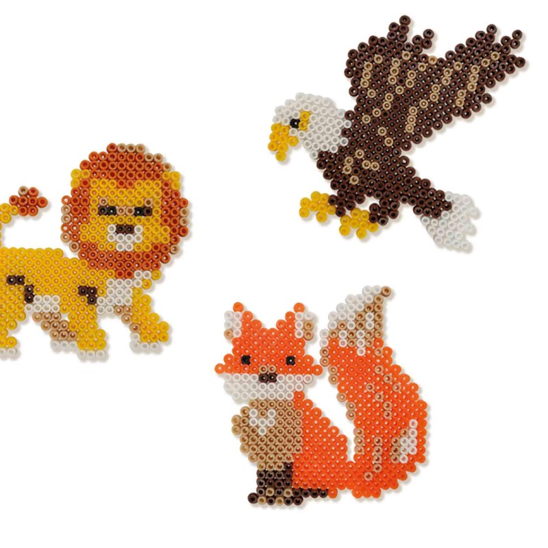 Iron-On Beads Animals from All Over the World Various Colours