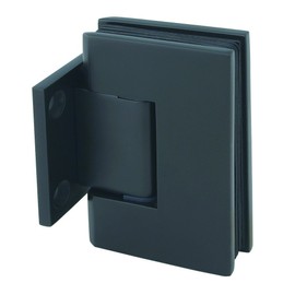 Rockwell Security Wall to Glass Shower Hinge Solid Brass Oil Rubbed Antique Black Finish for Residential and Commercial Frameless Heavy Glass Shower Doors Fits 3/8 Inch to 1/2 Inch Thick Glass