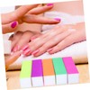Mikinona 10pcs Professional Nail Files Iridescent Strips Manicure Polishing Block