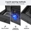 [ 20% Larger capacity ] Biometric gun safe with fingerprint