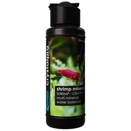 Crystalpro Shrimp Minerals 4.2 Oz – Liquid Aquarium Salt & Trace Elements for Freshwater Shrimp Tanks – Supports Caridina & Neocaridina – Molting & Breeding Additive – Invertebrate Tank Conditioner
