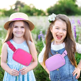 Sienien Belt Bag for Women Girls Kids Fanny Pack Crossbody Bag Fashionable Waist Packs with Adjustable Strap Waterproof for Travel Walking Running Hiking Purple Lavender