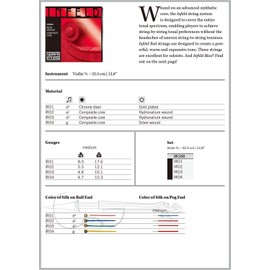 THOMASTIK INFELD RED 4/4 Violin Strings A D G Set